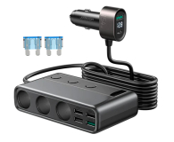 JoyRoom Ładowarka samochodowa 9w1 3x12V, PD USB Typ C, QC3.0 USB-A 6941237165121 - 1198886 - zdjęcie 1